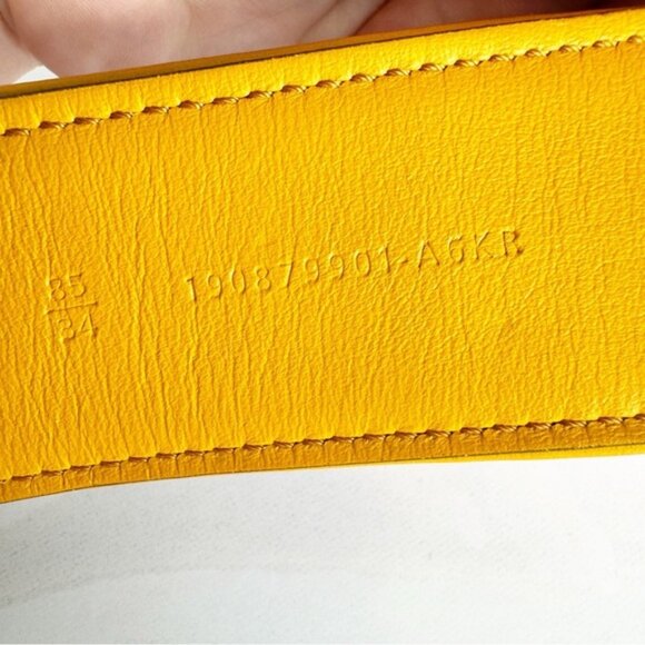 Fendi Yellow and Brown Forever Fendi Belt size 85/34 - Picture 4 of 7